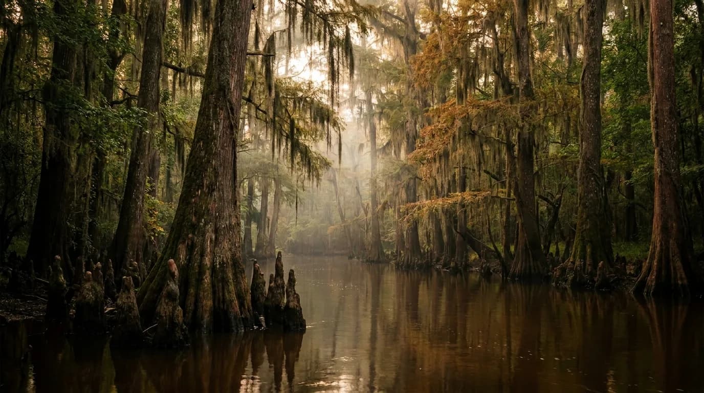 Fly fishing water in Alabama