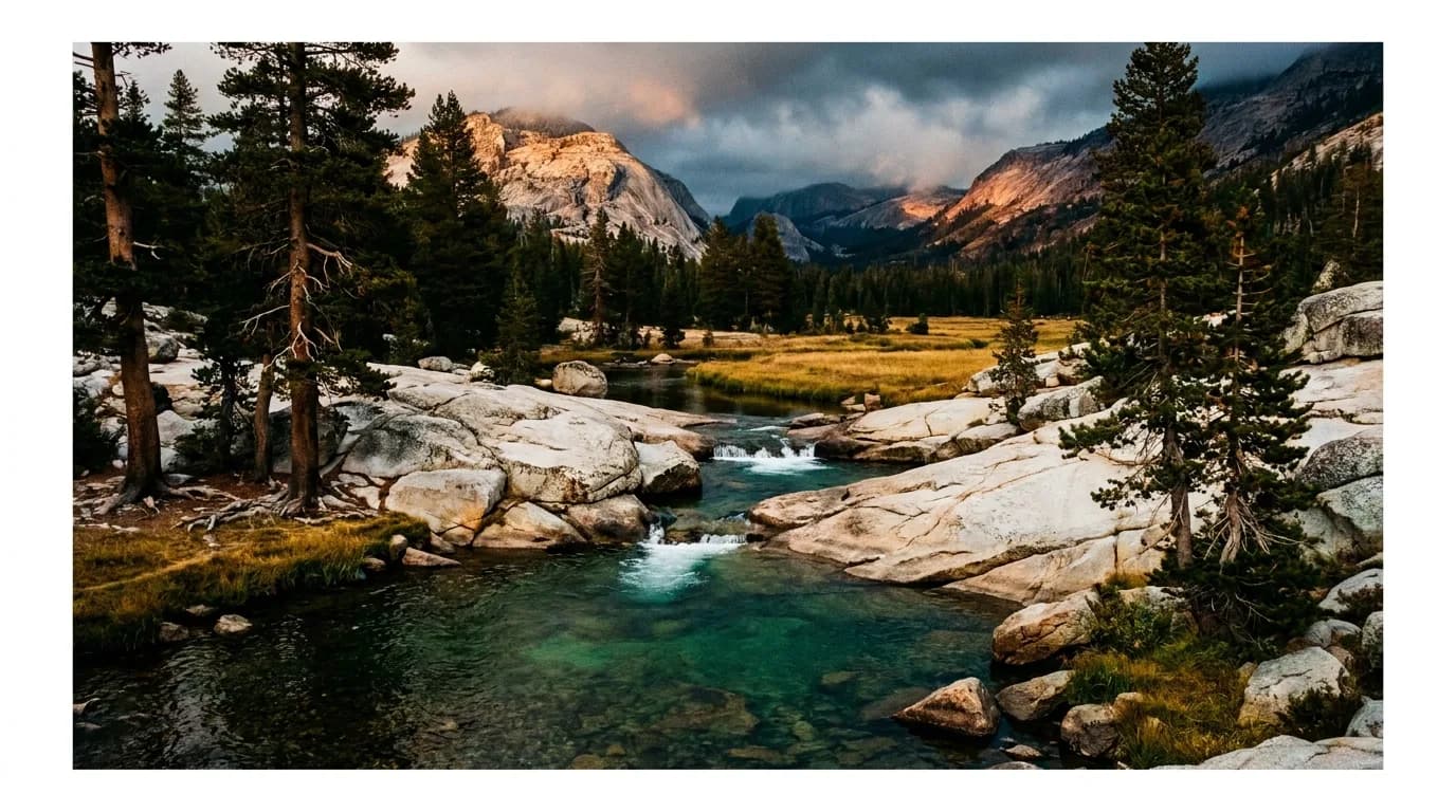 Fly fishing water in California