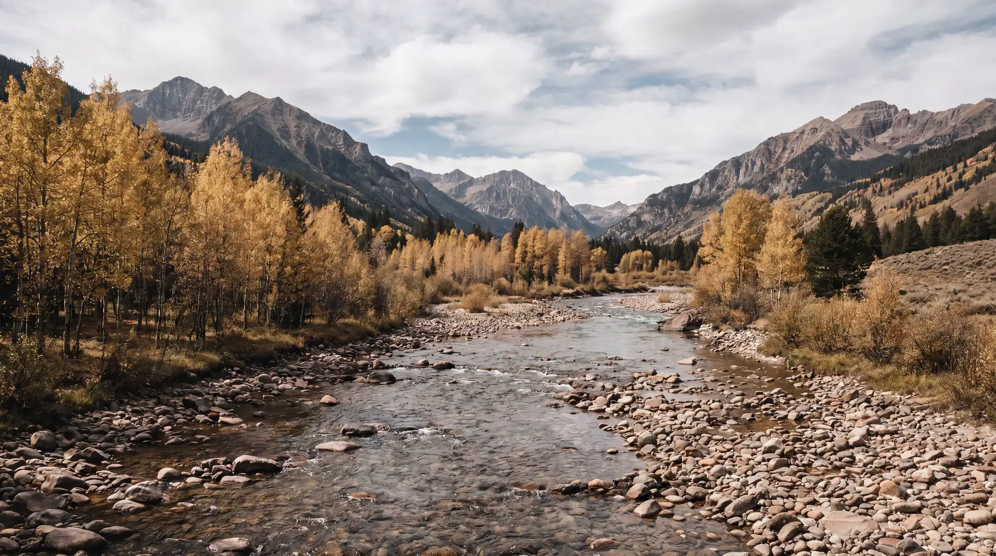 Fly fishing water in Colorado