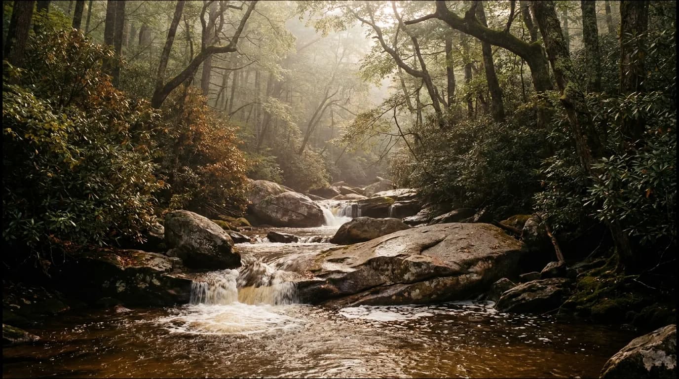 Fly fishing water in Georgia