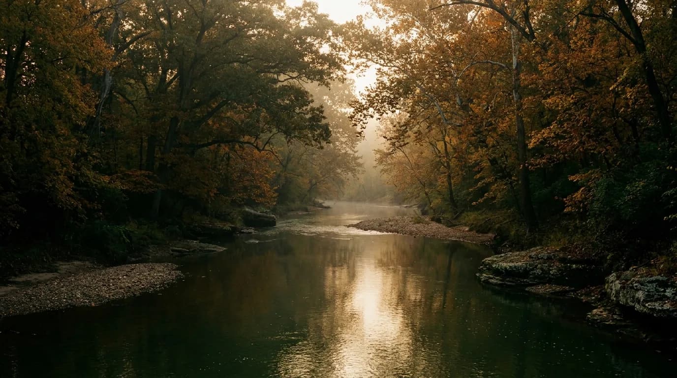 Fly fishing water in Illinois