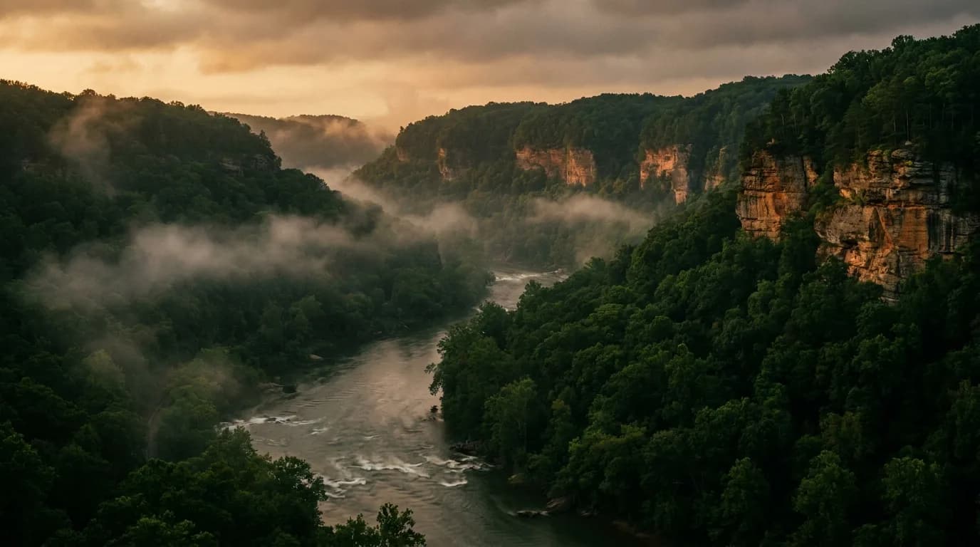 Fly fishing water in Kentucky