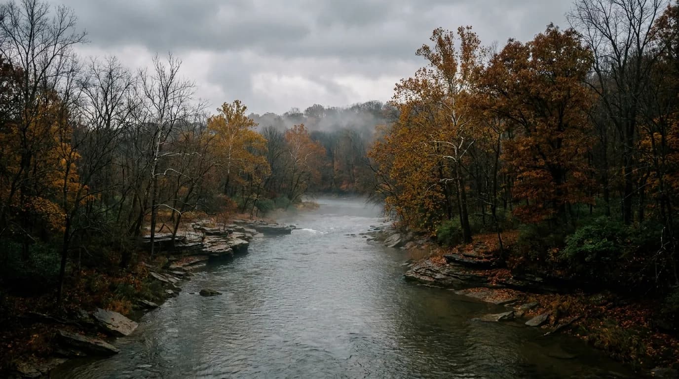 Fly fishing water in Ohio