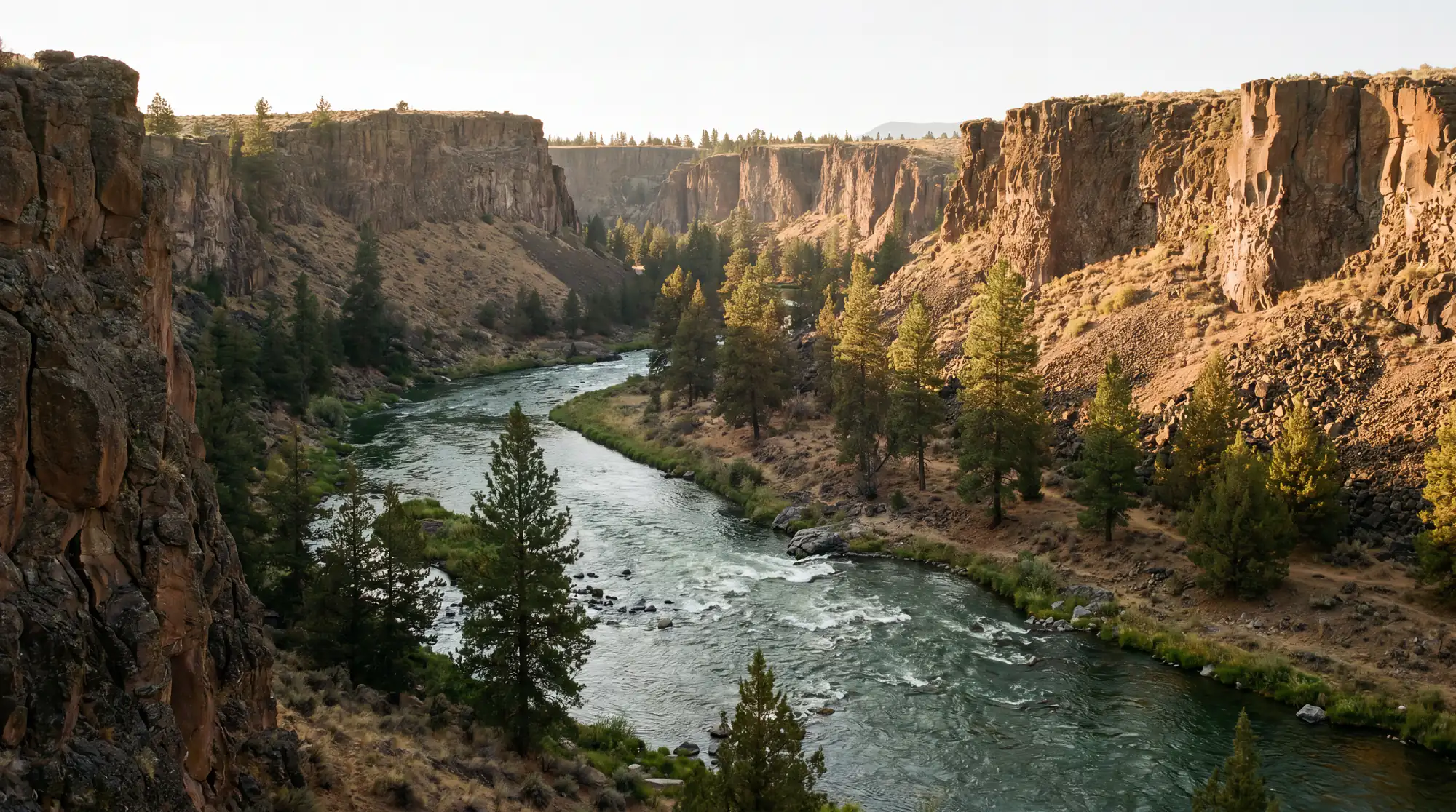 Fly fishing water in Oregon
