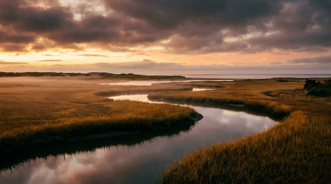 Fly fishing water in Rhode Island