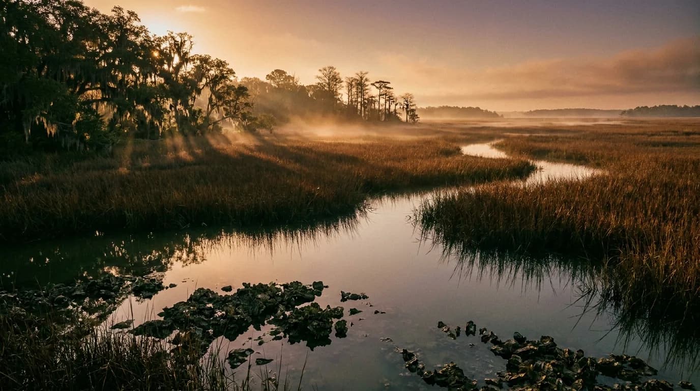 Fly fishing water in South Carolina