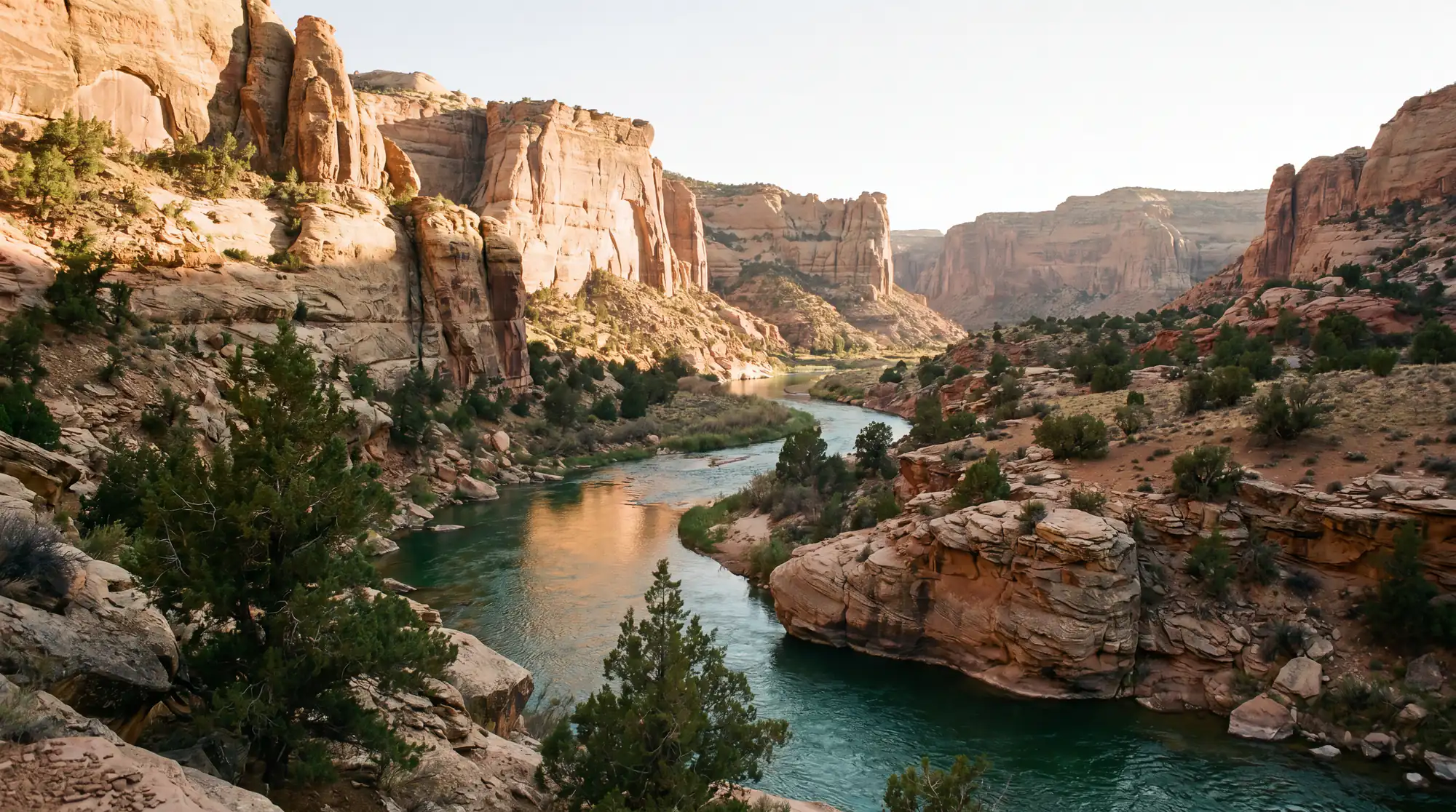 Fly fishing water in Utah