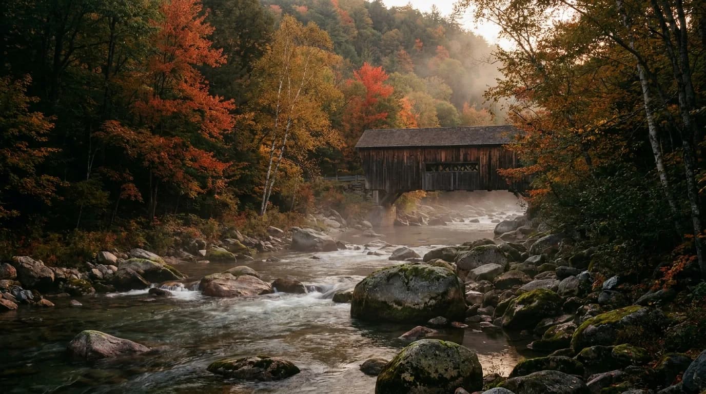 Fly fishing water in Vermont
