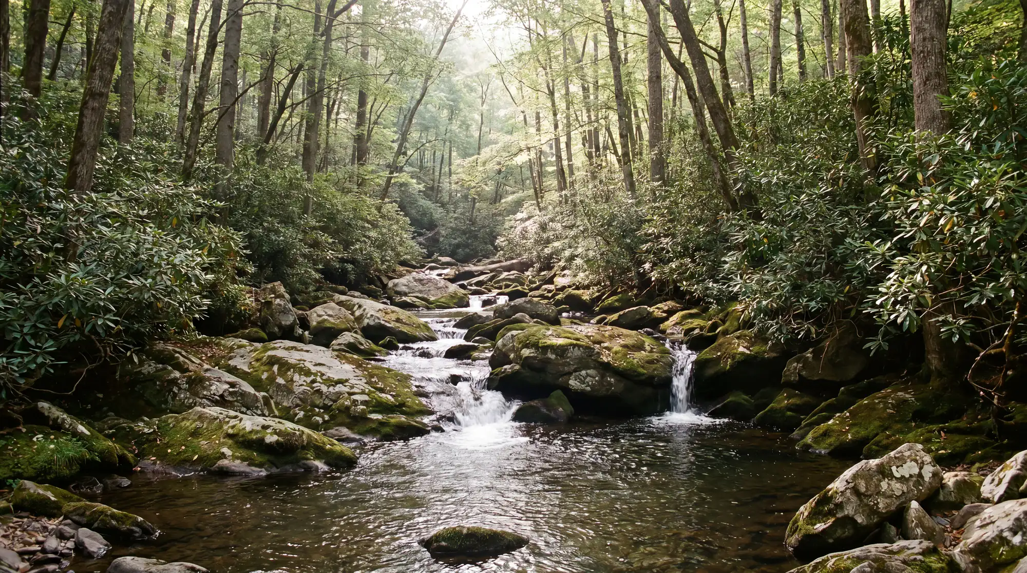 Fly fishing water in Virginia
