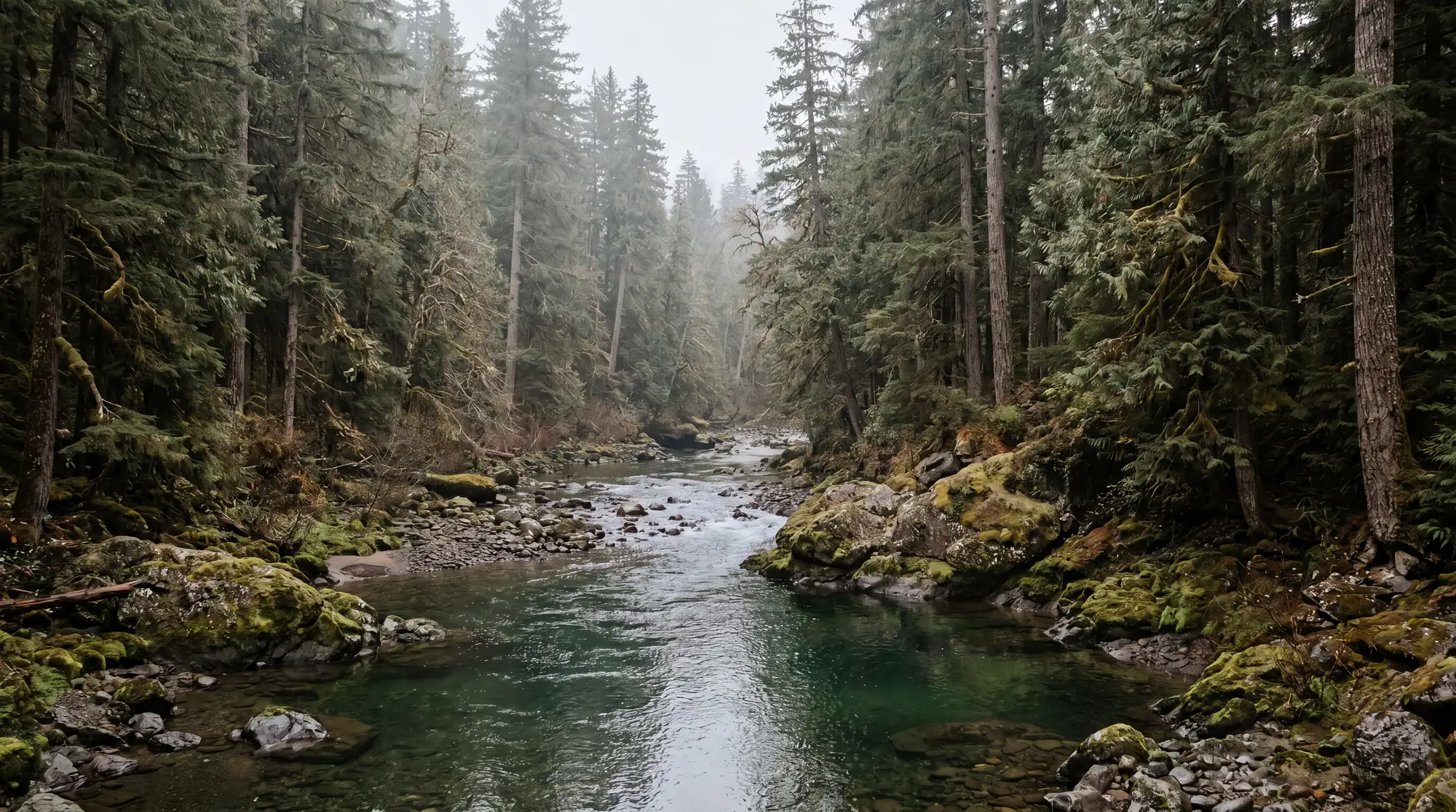 Fly fishing water in Washington